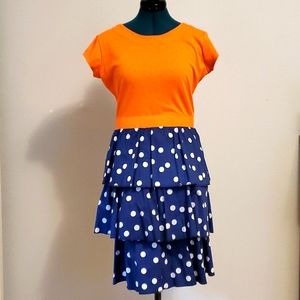 Shabby Apple polka dot tiered dress